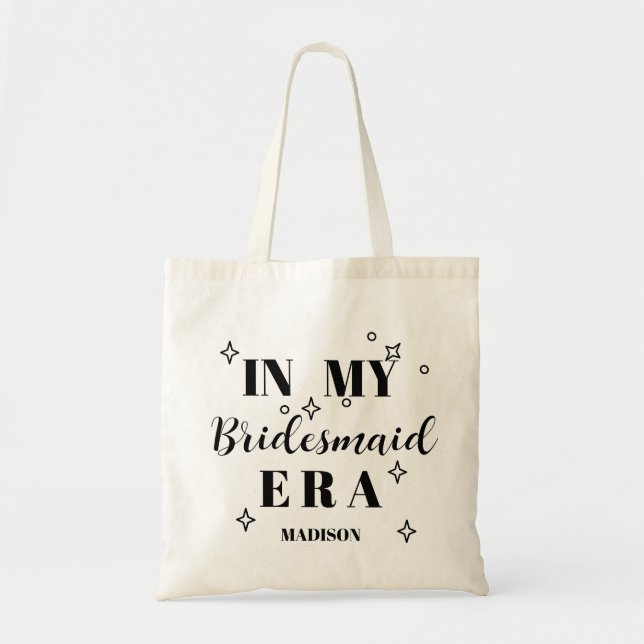 Personalised Team bride Bridal Party Bridesmaid Tote Bag (Front)
