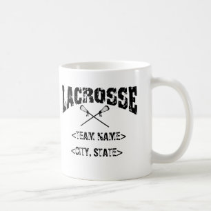 Personalised Team City State Lacrosse T-Shirts Coffee Mug