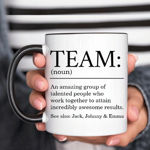 Personalised Team Definition Coffee Mug