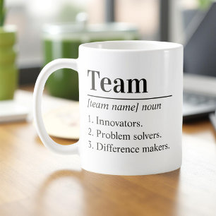 Personalised Team Definition Employee Appreciation Coffee Mug