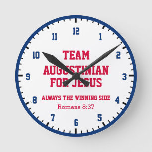 Personalised TEAM JESUS Round Clock