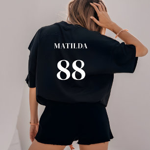 Personalised Team Logo Name Number Modern Sport  T-Shirt