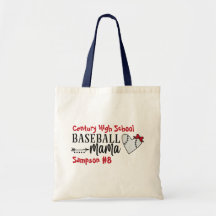 Personalised Team Name Baseball Mama  Tote Bag