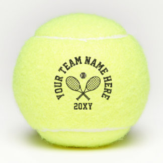 Personalised Team Name Custom Tennis Balls