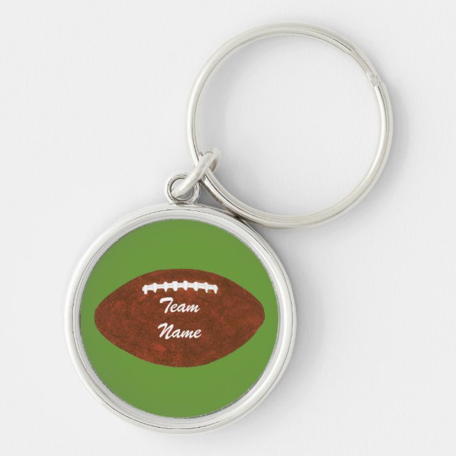 Personalised Team Name Football Keychains (Front)