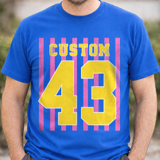 Personalised Team Name Number Game Day T-Shirt