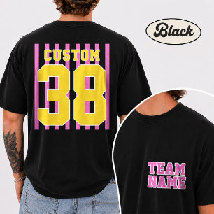 Personalised Team Name Number Game Day T-Shirt