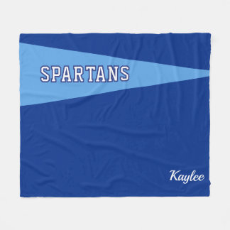 Personalised Team Spirit Fleece Blanket with Name