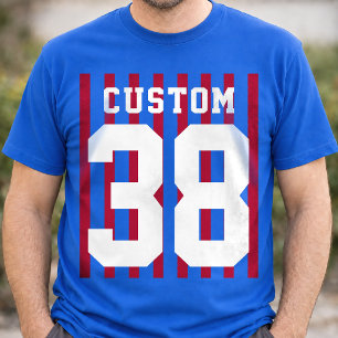 Personalised Team Spirit Name Number T-Shirt
