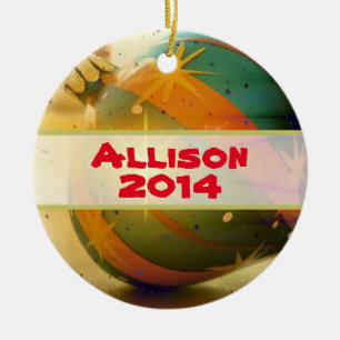 Personalised  Teardrop Shaped Christmas Ornament
