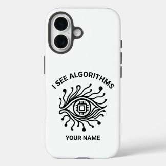 Personalised Tech iPhone Case with Custom Text