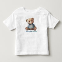 Personalised Teddy Bear Baby Boy Cute Gift