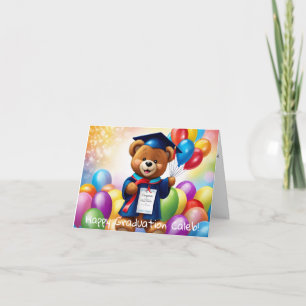 Personalised Teddy Bear Kindergarten Graduation  Card