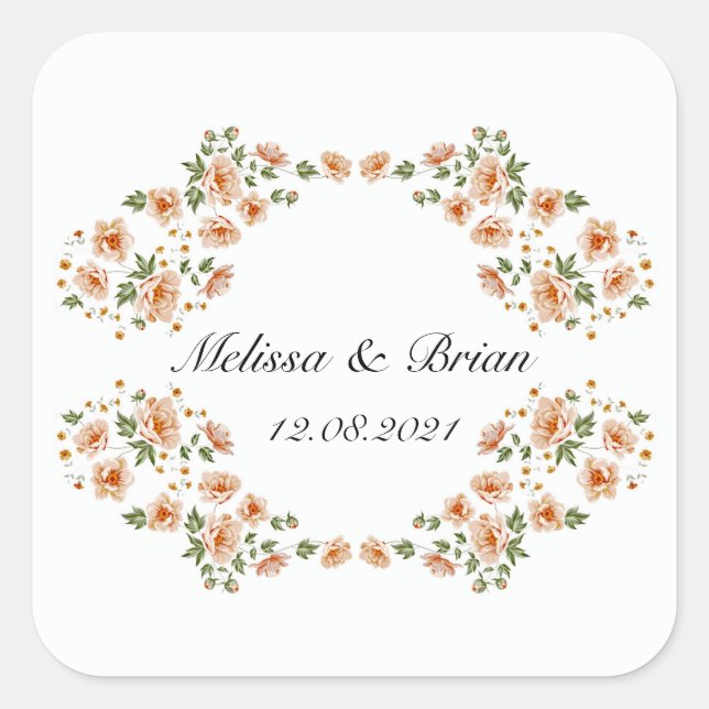 Personalised Template for Wedding Label (Front)