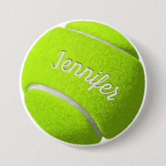 Personalised Tennis Ball   7.5 Cm Round Badge