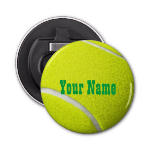 Personalised Tennis Ball Bottle Opener
