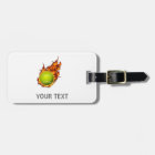 Personalised Tennis Ball on Fire Tennis Theme Gift