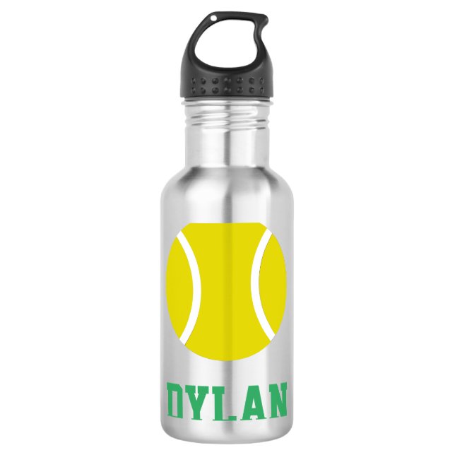 Personalised Tennis Ball Water Bottle (Front)