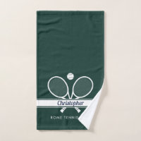 Personalised Tennis Club Name Dark Green