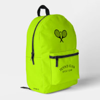 Personalised Tennis Club Racket Lime colour 