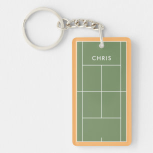 Personalised Tennis Gift Key Ring