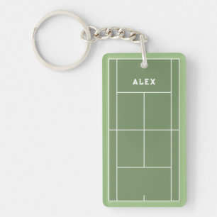 Personalised Tennis Gift Key Ring