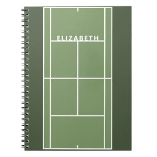 Personalised Tennis Gift Notebook