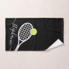 Personalised Tennis Girls Script Name Hand Towel