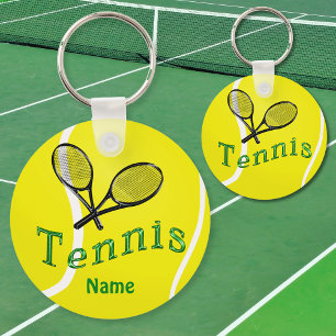 Personalised Tennis Keychain Tennis Team Gifts