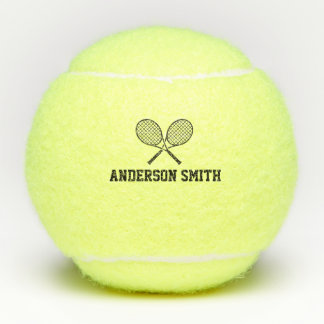 Personalised Tennis Monogram Name Balls