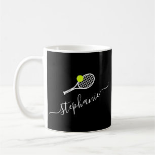 Personalised Tennis Monogram Name Coffee Mug