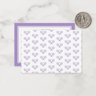 Personalised Tennis Pattern Custom Name Tennis Card