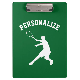 Personalised tennis player coach accessory custom clipboard