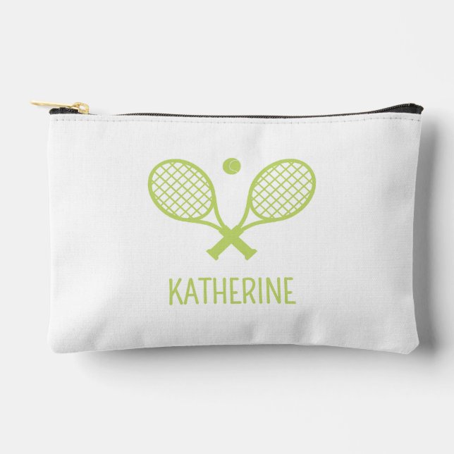Personalised Tennis Player Custom Name Tennis Accessory Pouch (Front)