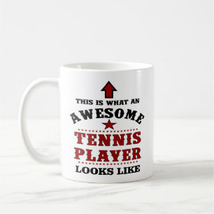 Personalised Tennis Player Gift Coffee Mug