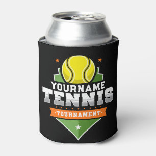 Personalised Tennis Player NAME Varsity Tournament Can Cooler