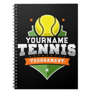 Personalised Tennis Player NAME Varsity Tournament Notebook