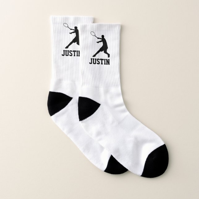 Personalised tennis socks gift for player or coach (Pair)