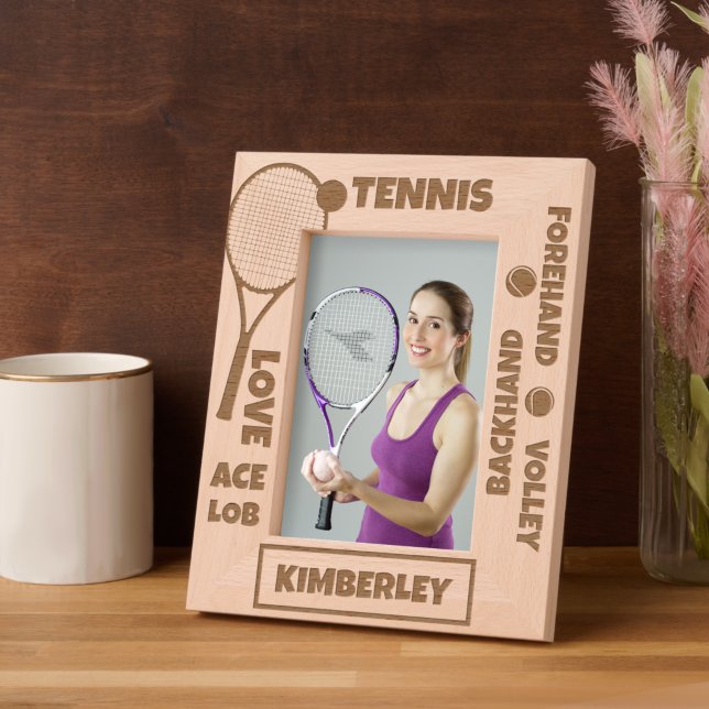 Personalised Tennis Terms Racket Ball Etched Frames (Creator Uploaded)