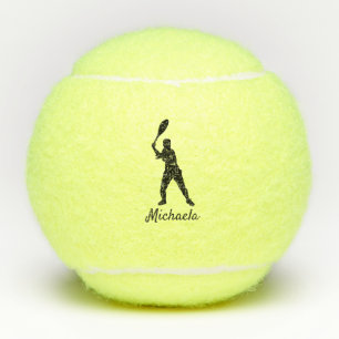 Personalised Tennis Theme Custom Player Name Tennis Balls