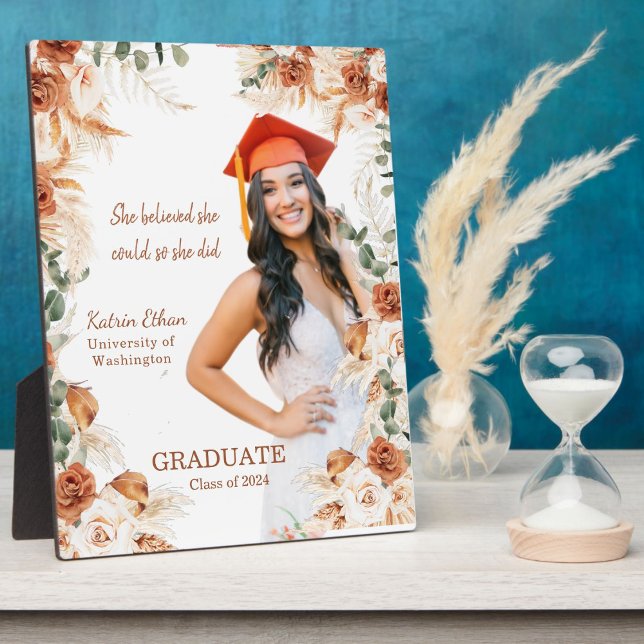 Personalised Terracotta Graduation Plaque Sign (Creator Uploaded)