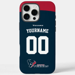 Personalised Texans Jersey American Football iPhone 16 Pro Max Case