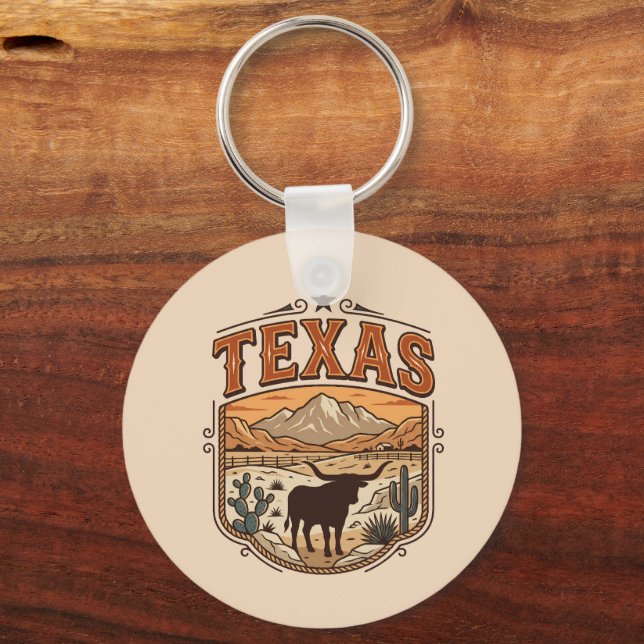 Personalised Texas Keychain (Front)