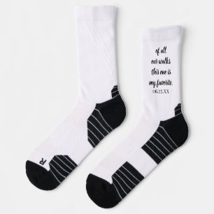 Personalised Text And Name Simple Wedding Groom Socks