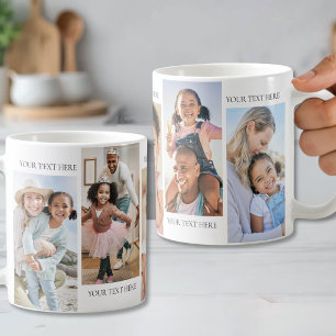 Personalised Text And Photo Collage Coffee Mug