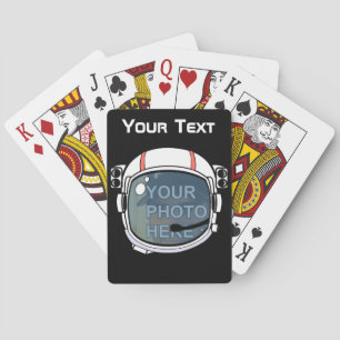 Personalised Text and Photo You As Astronaut Playing Cards