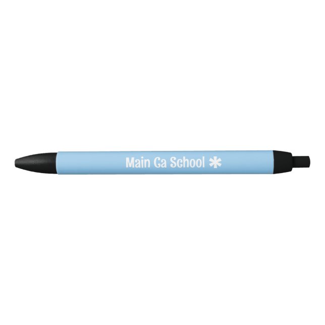 Personalised Text Custom Colour And Icon Pen (Front)