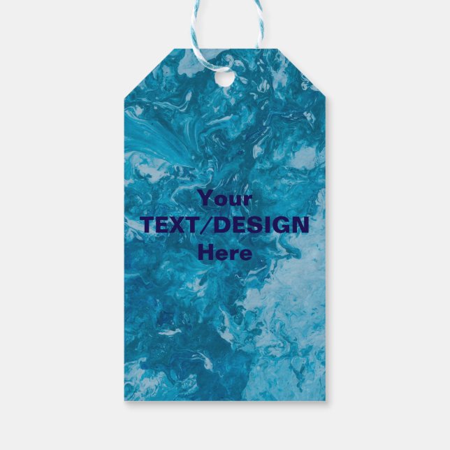 Personalised Text/ Design Stylish Gift Tags (Back)