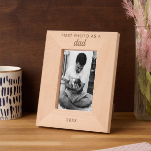Personalised Text Engraved First New Dad Photo Etched Frames