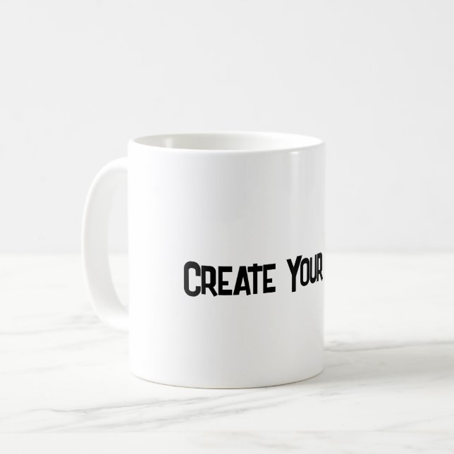 Personalised Text Everyday Sipping Drinkware-Cups Coffee Mug (Front Left)